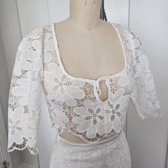 For Love & Lemons Malika Crop Top + Skirt - Picture 6 of 6